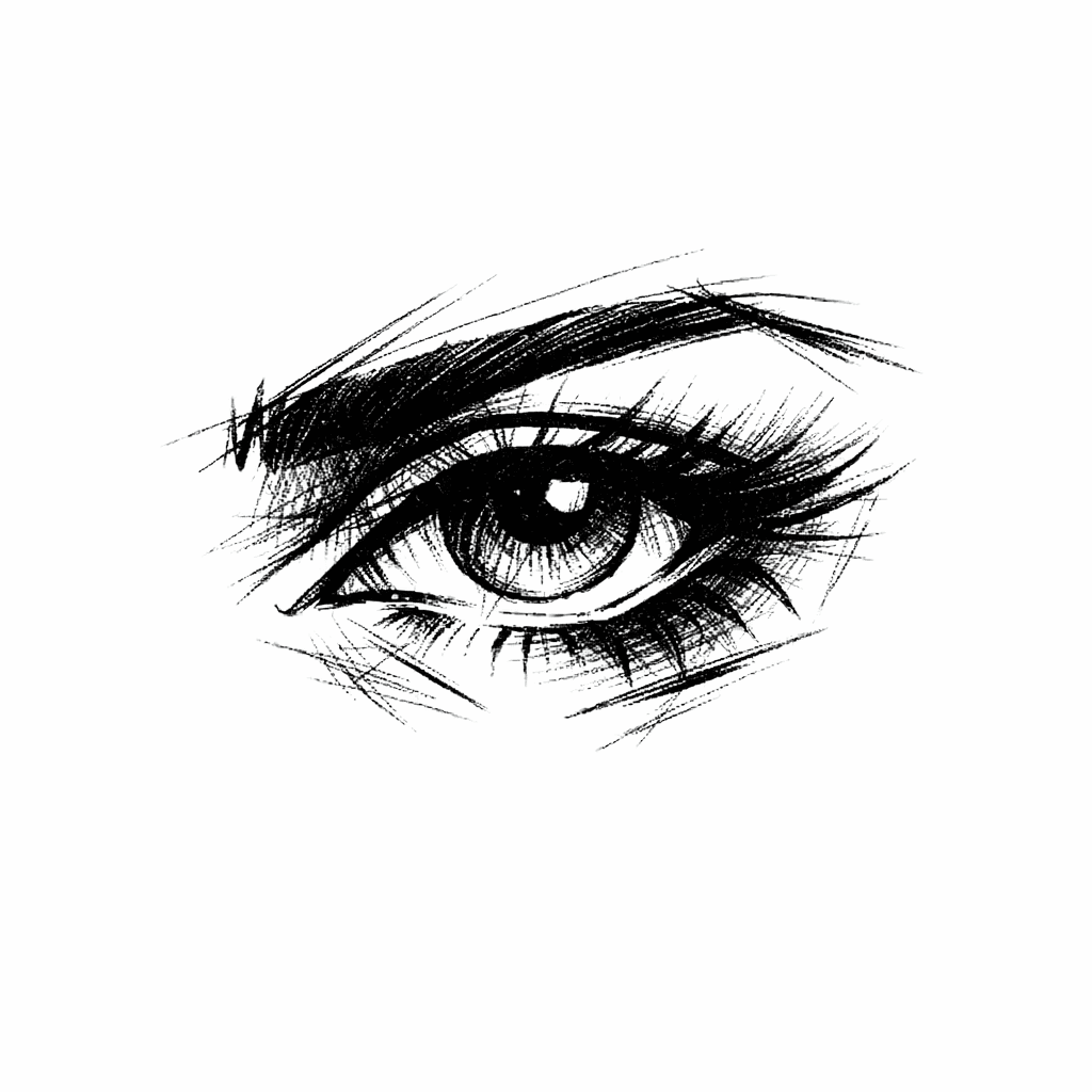 Sketch "Eye Outline" Tattoo Design