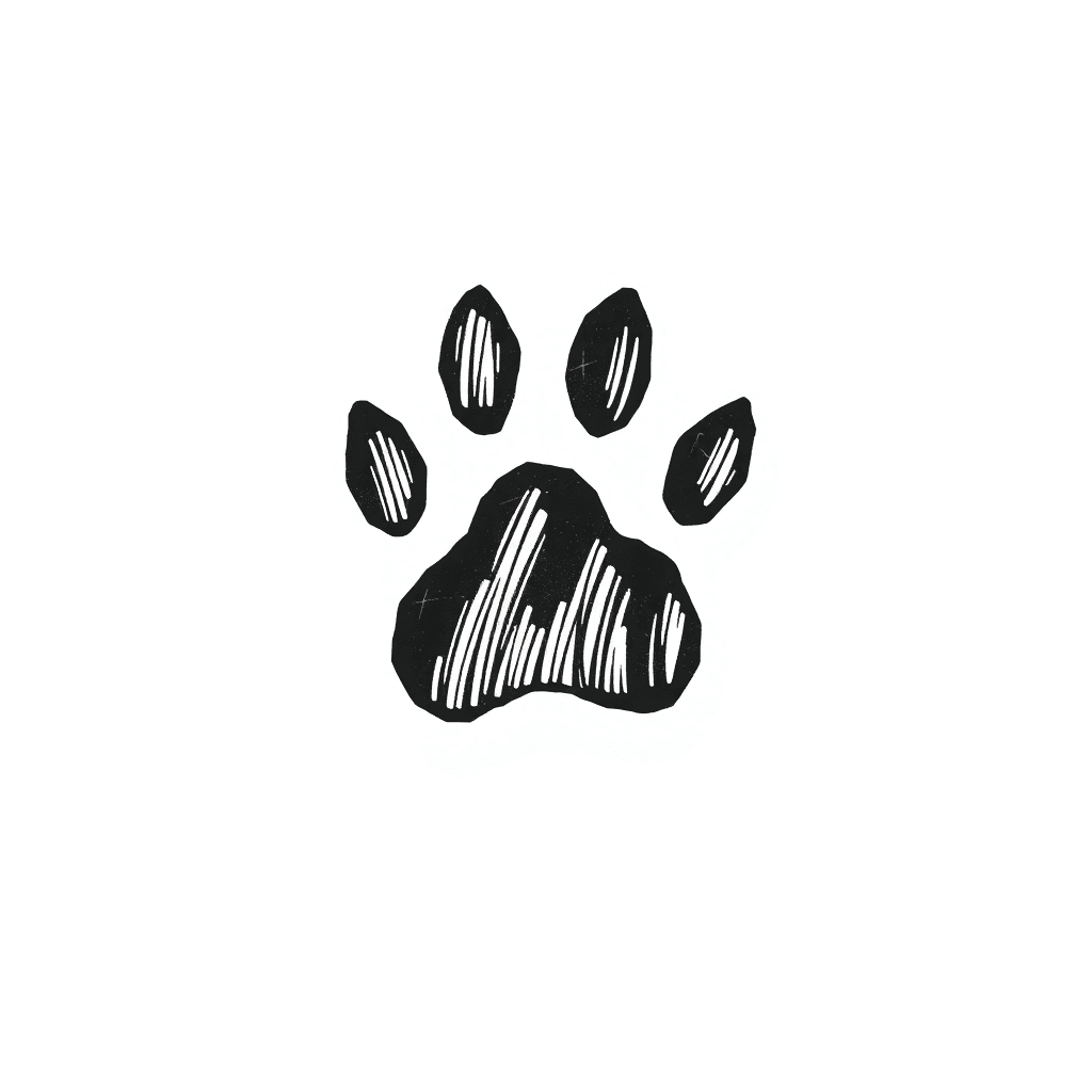 Simple Dog Paw Print