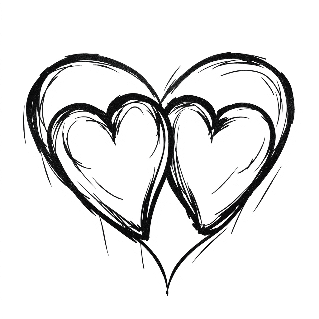 A Cover Up Tattoo For 2 Hearts