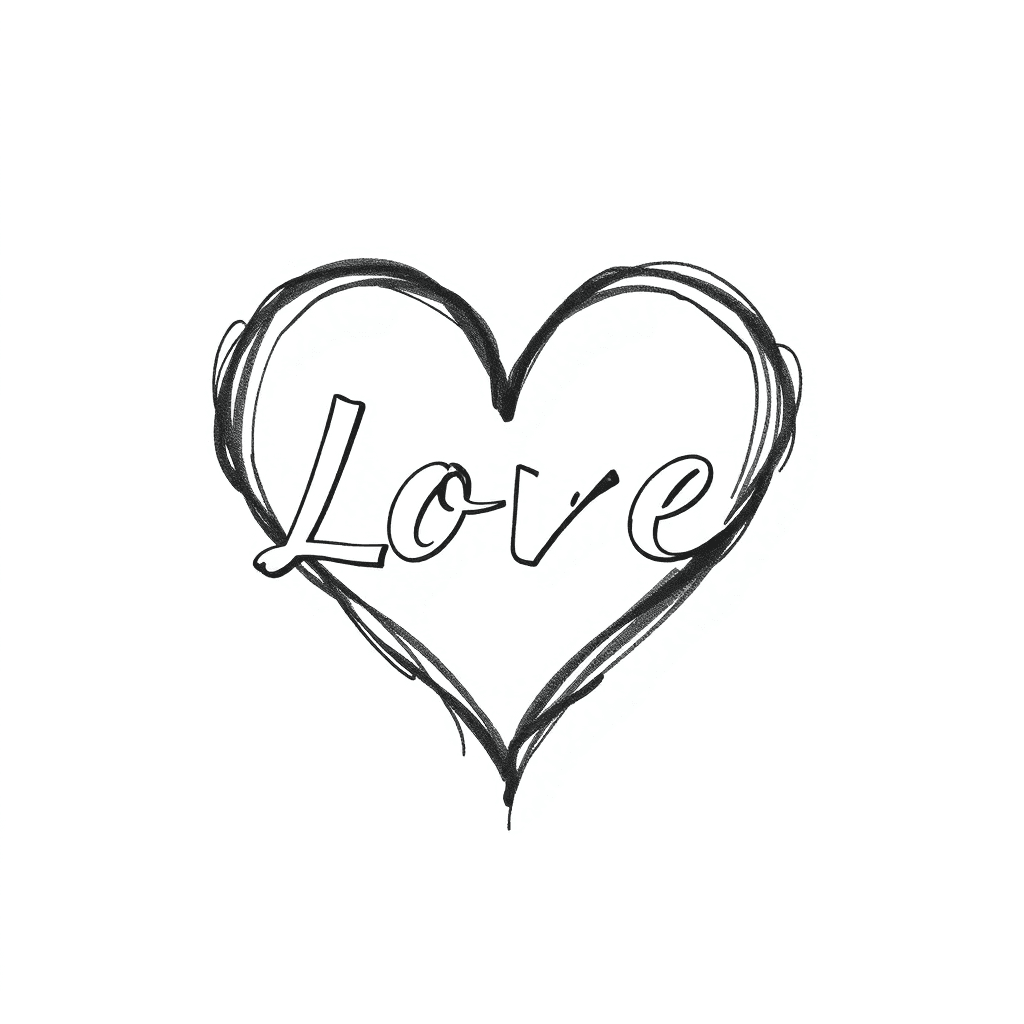 Name In Shape Of A Heart