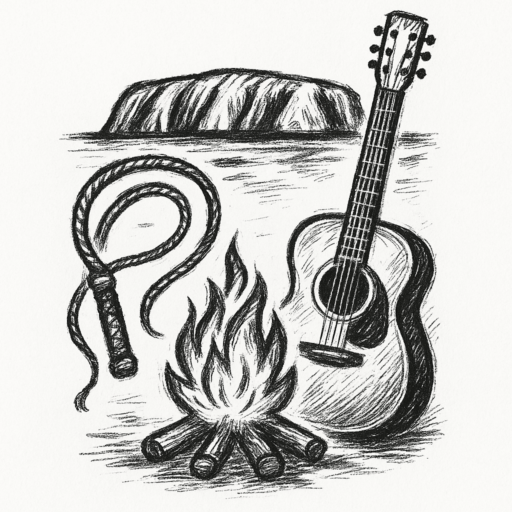 Blend Campfire Bullwhip Guitar Uluru