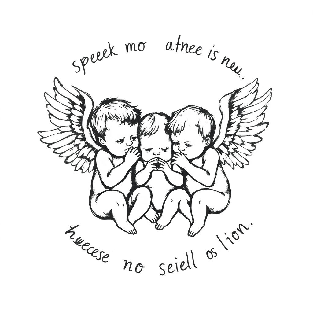 Speak No Hear No See No Evil Angel As Babies