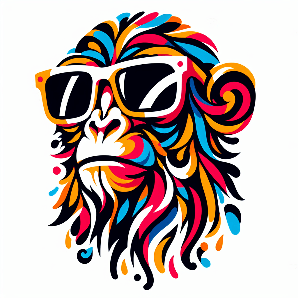 Monkey With Sun Glasses