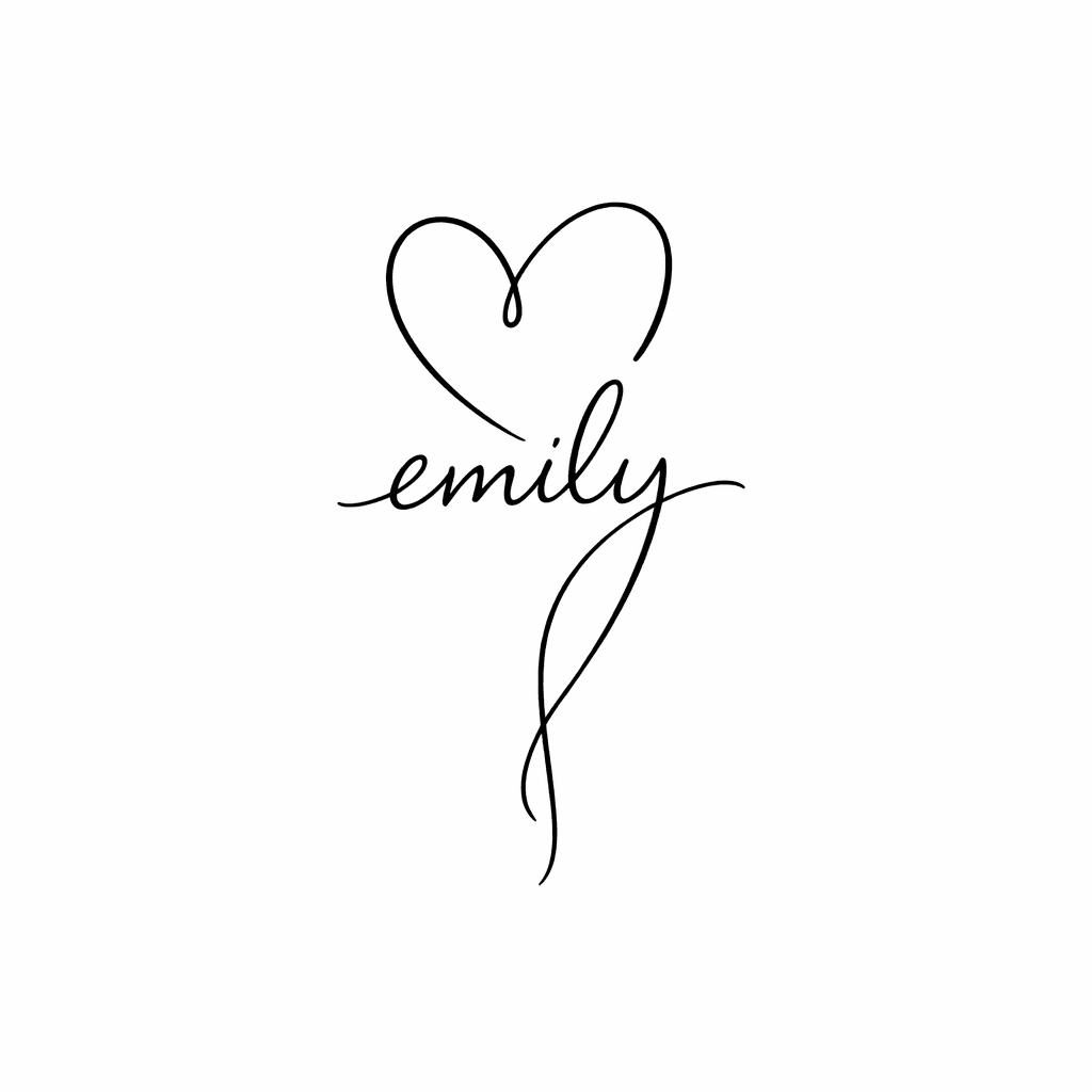 Crea Un Cuore Con Il Nome Emily