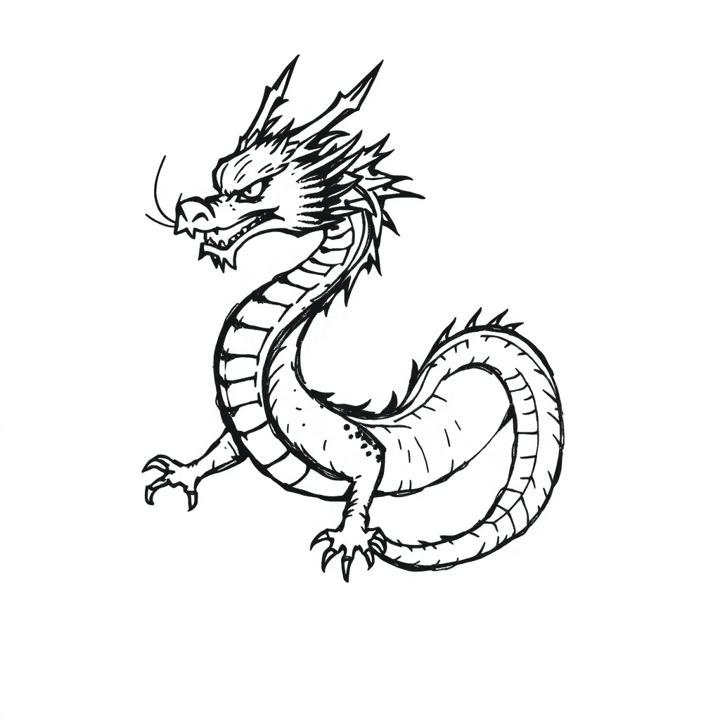 An Anime Tattoo With A Dragon Preferably Tomie