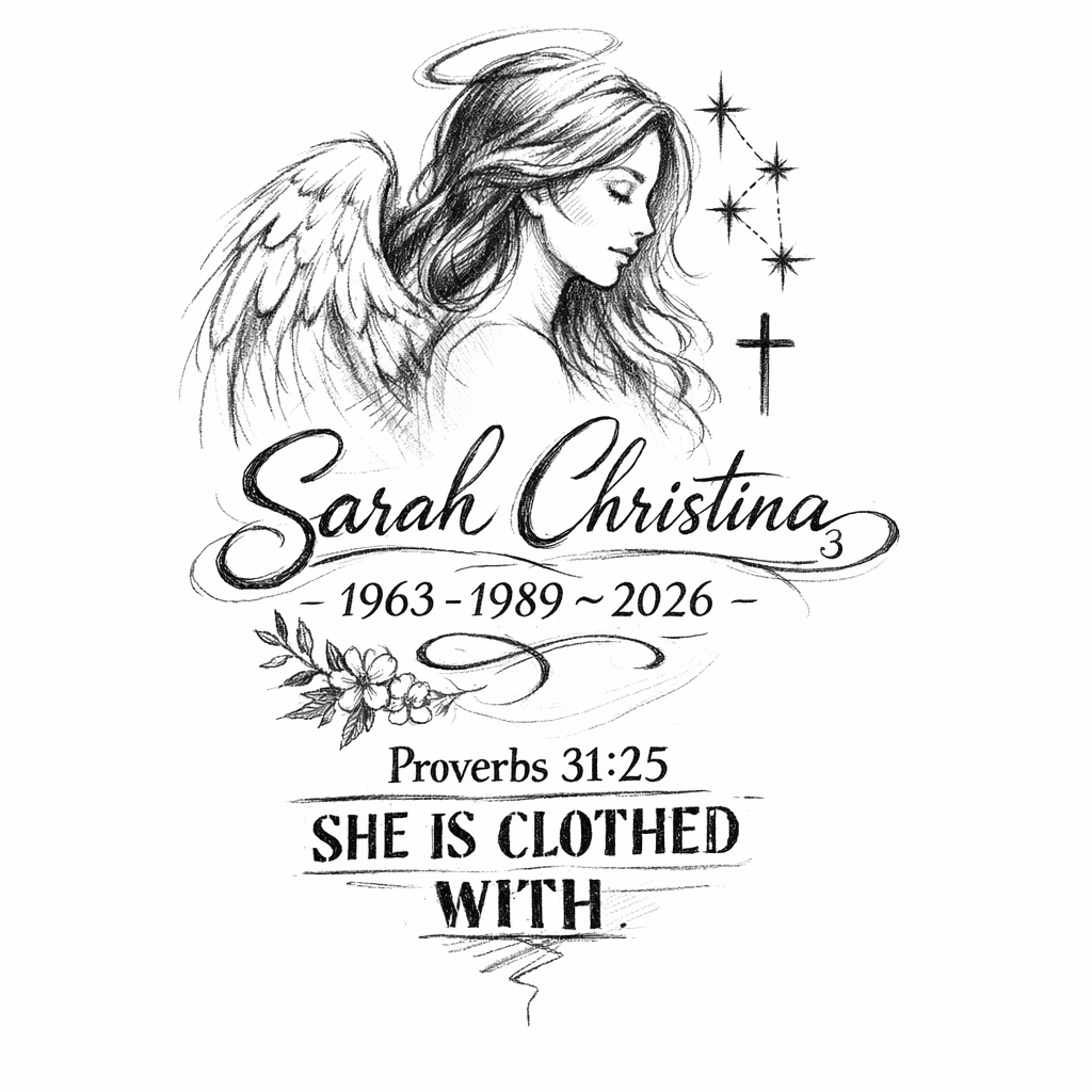 Tattoo
style: Elegant, Biblical, Feminine Beauty
design: 3 Fine-line Stars (constellation) + Small Cross + “sarah Christina” + 1963- 1989–2026 + Hidden 26 And 3
proverbs 31:25 She Is Clothed Wit