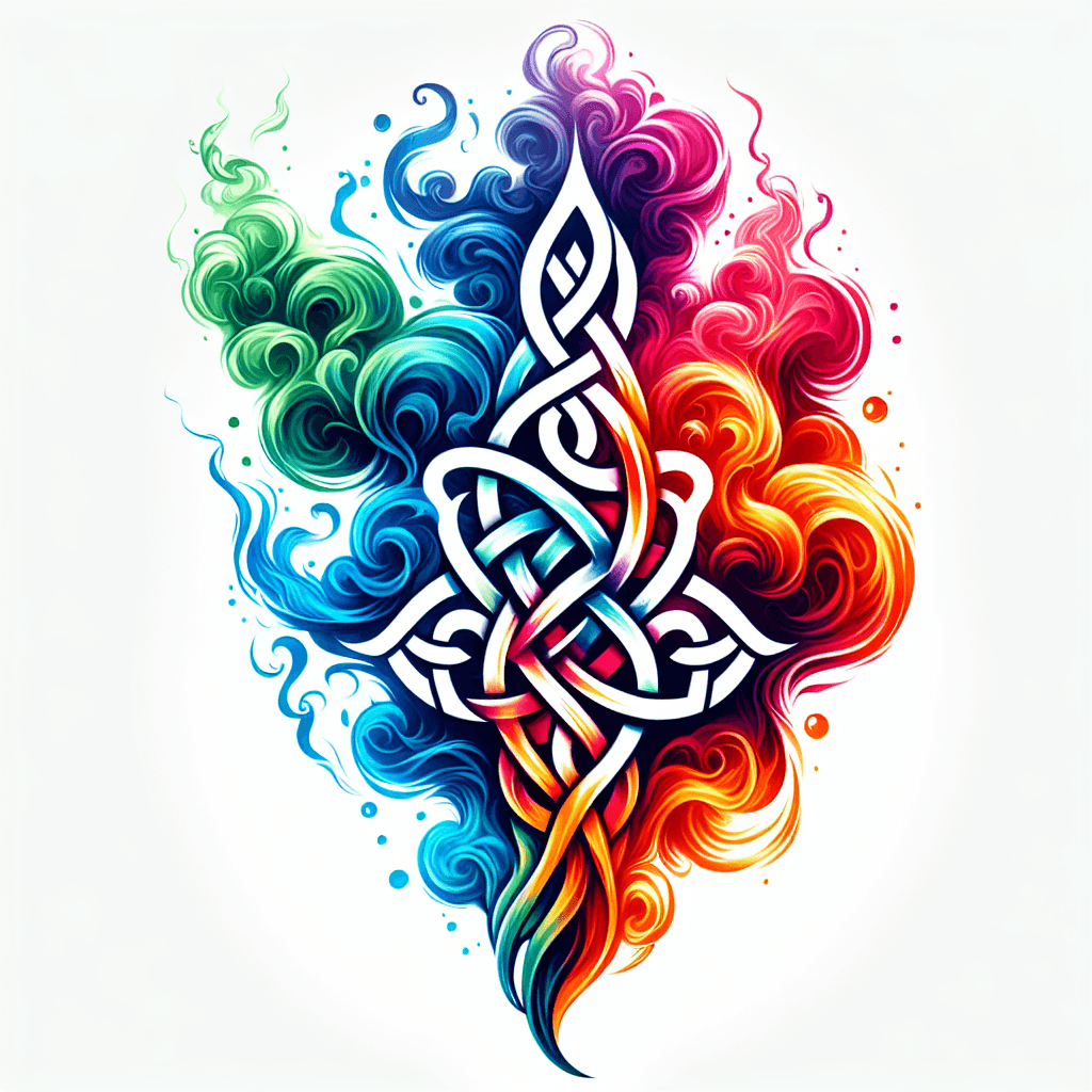Smoke Turning Into Celtic Knot