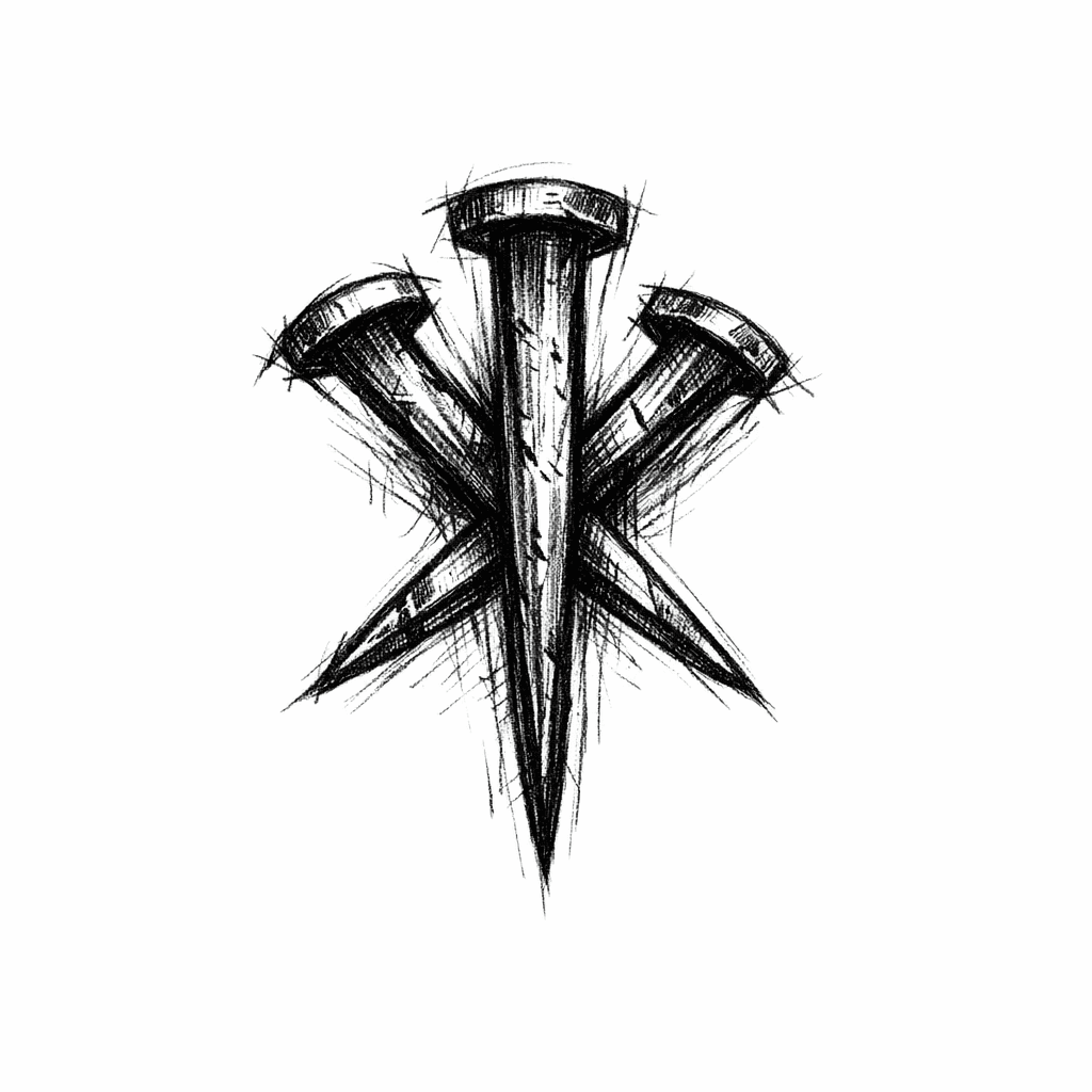 Three Nails, Minimal Christian Symbol