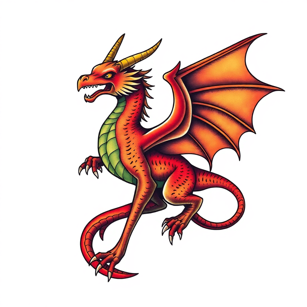 A Wyvern (a Type Of Dragon That Only Has Hind Legs And Uses Its Wings To Fly And To Help It Walk).