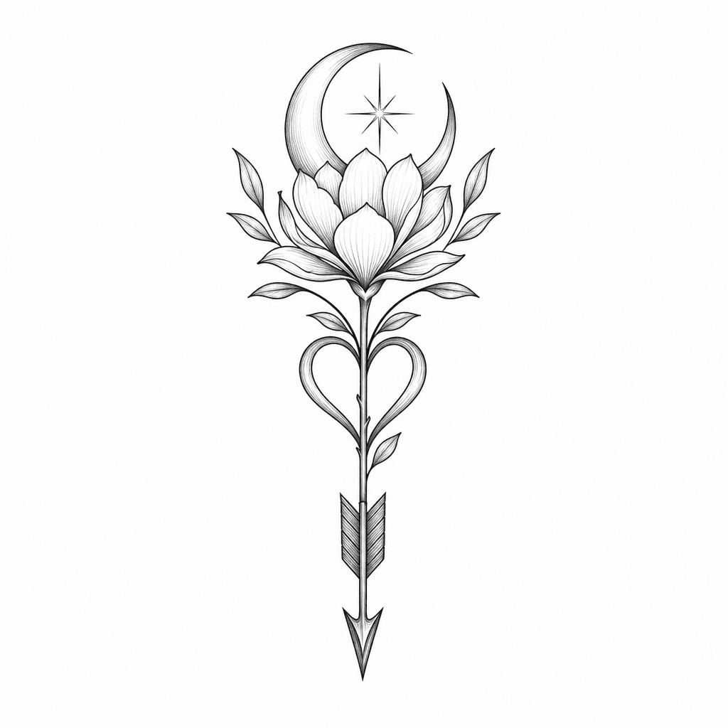 A Tattoo That Has Several Meanings. Love, Growth, Renewal, Clarity, And Moving Forward
