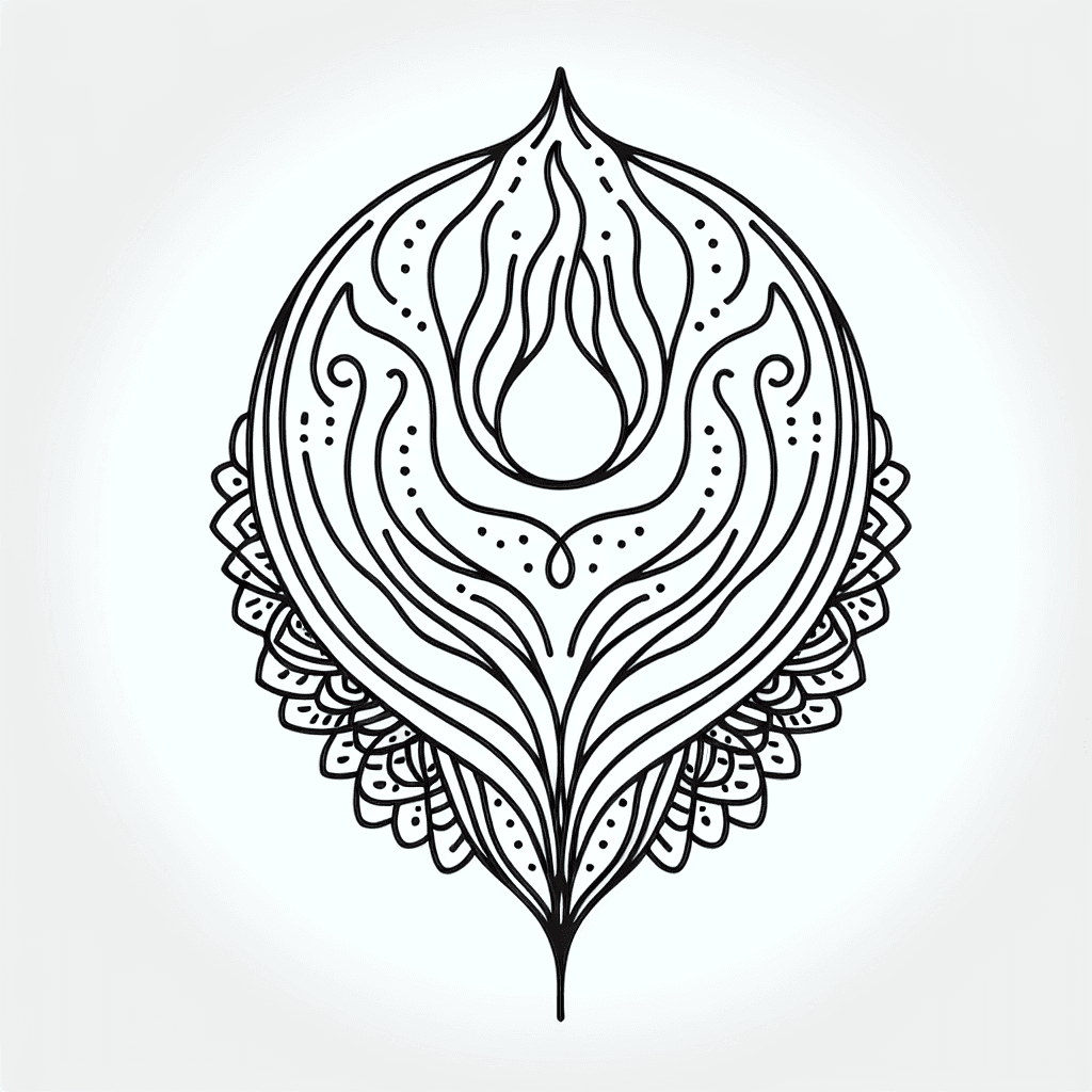A Crotch Tattoo Of An Intricate Mandala Design Inspired By The Concept Of Rebirth And Renewal, Like A Womb
