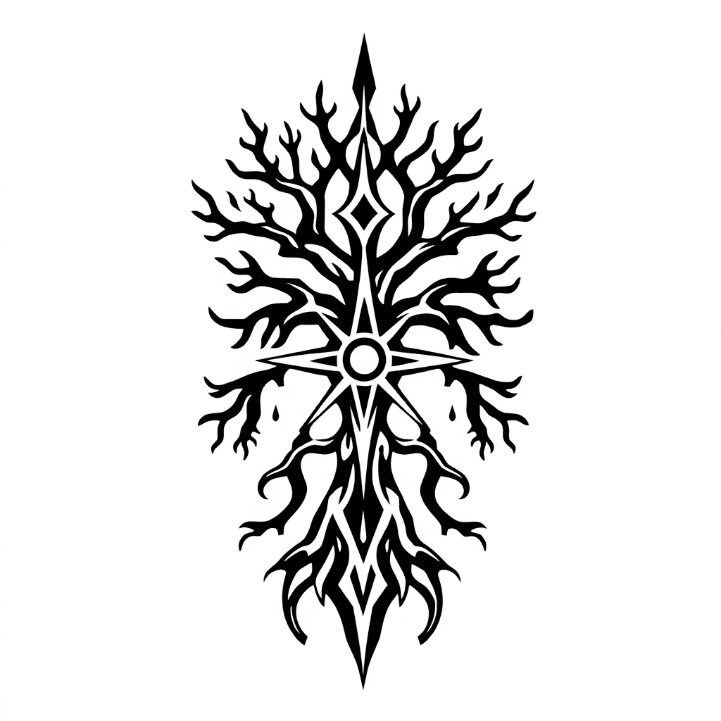 Vegvisir, Nordic Rune, Yggdrasil