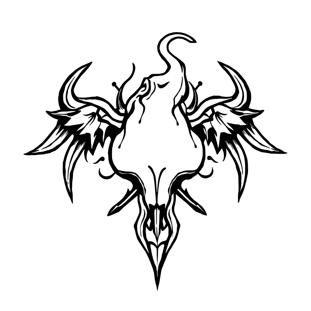Single line "Cover up puzzel piece" Tattoo Design