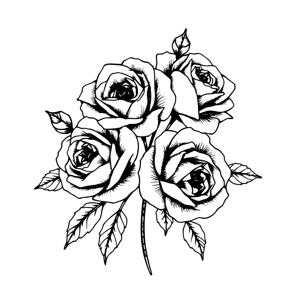 Roses With Cardnali
