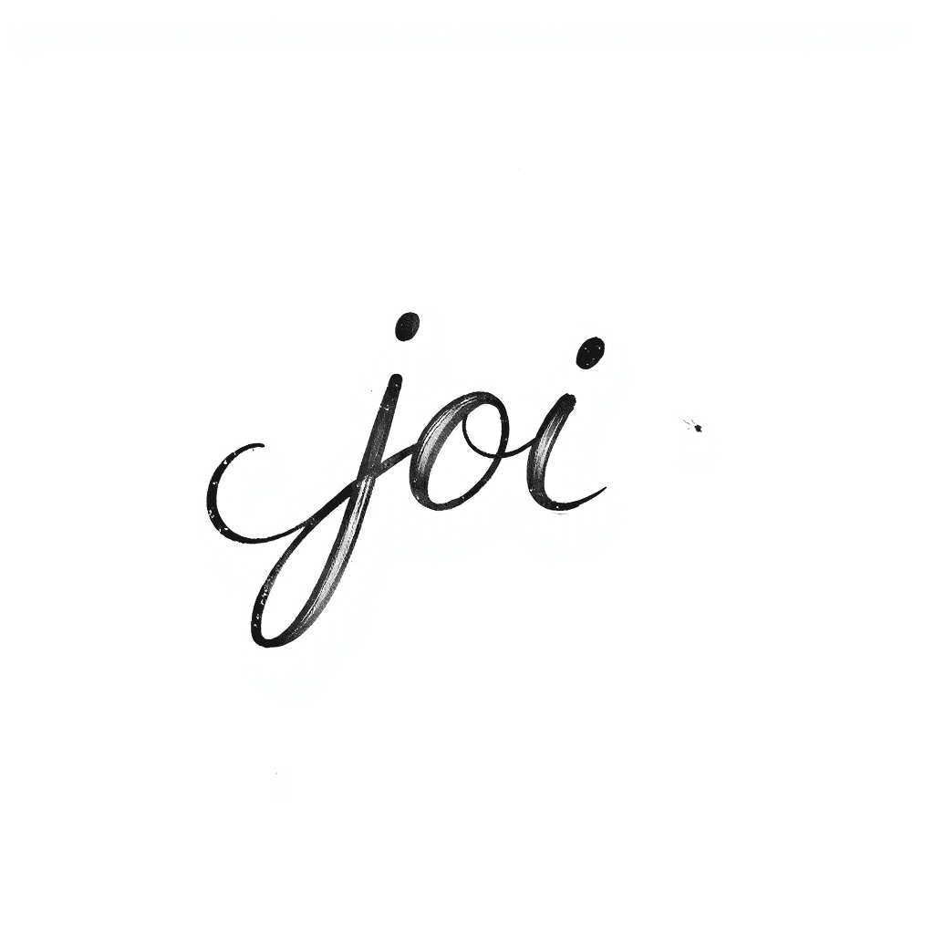 Design A Wavy Signature For The Name ‘joi’ Where The Swash Resembles A Mermaid Tail.