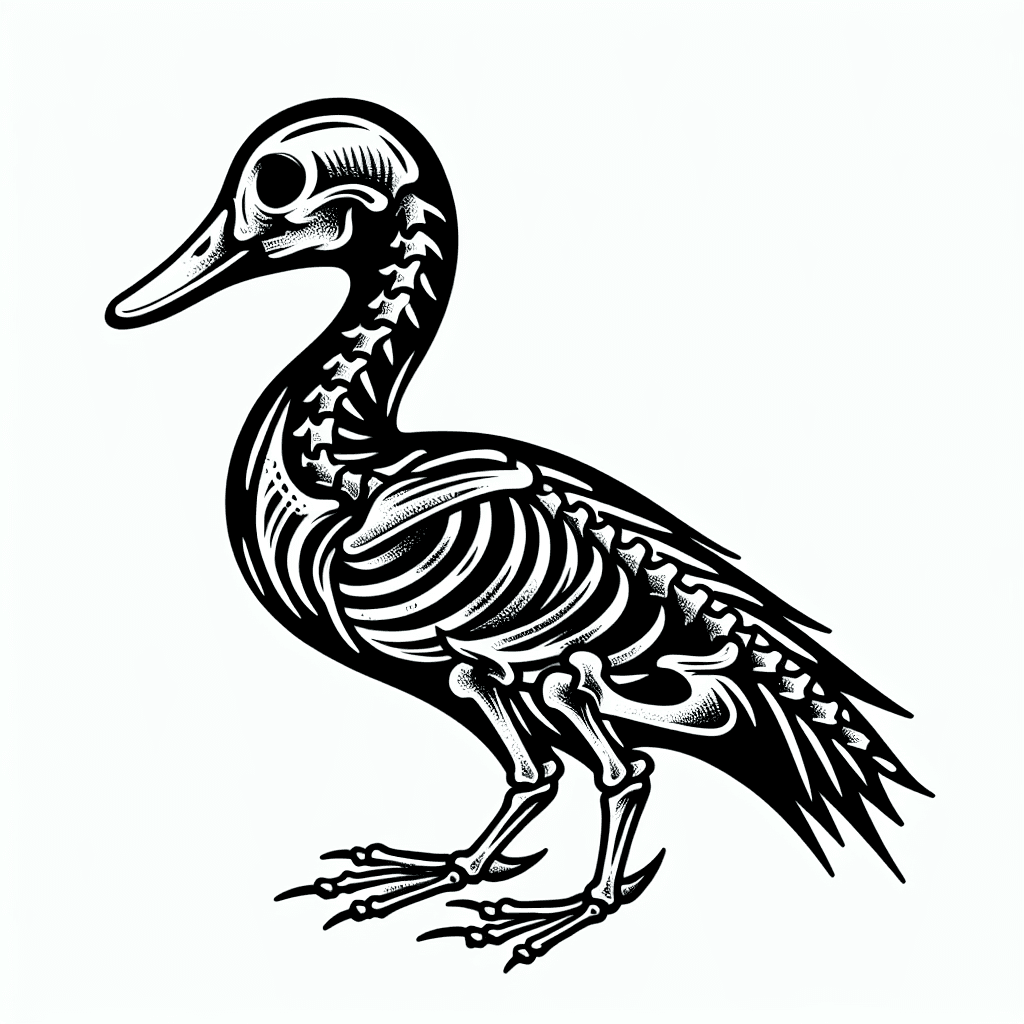 A Duck Skulleton