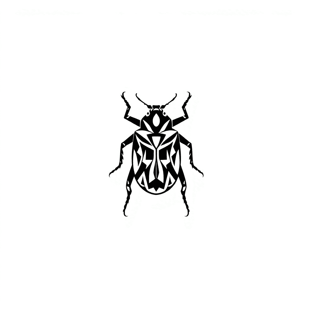 Beetle Geometric Pattern Body