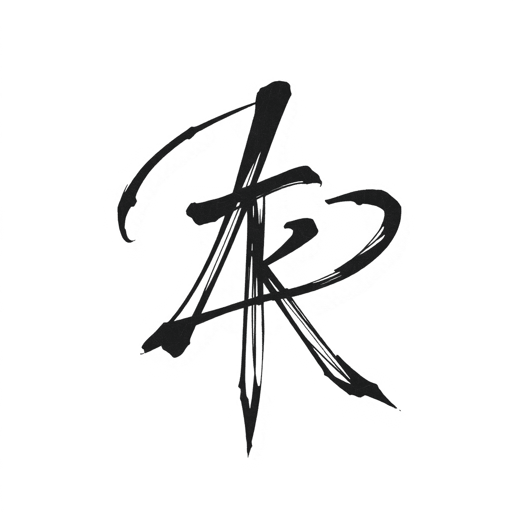 立體且深厚的r字