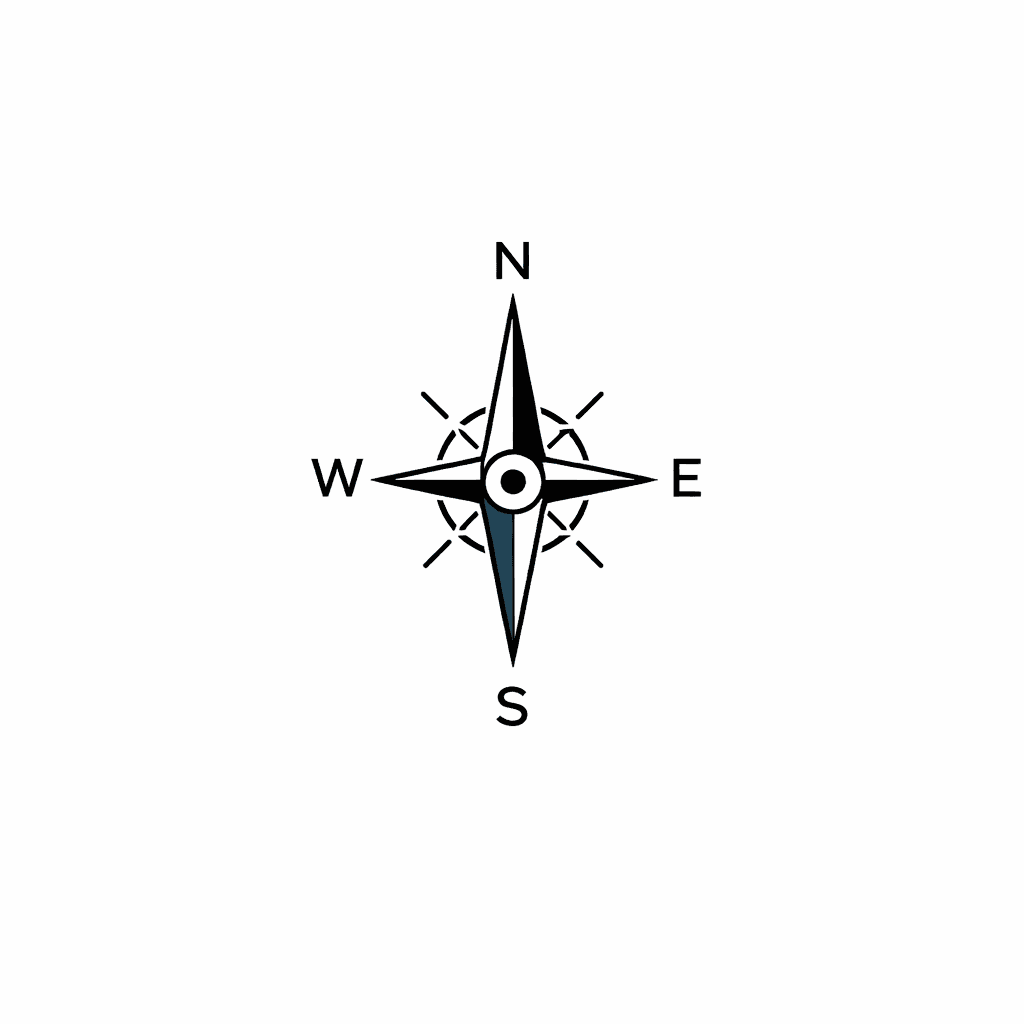Minimalist "Mini Compass" Tattoo Design