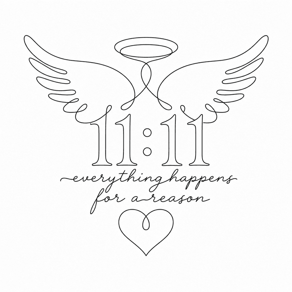 Angel Number 11:11 With The Wording Everything Happens For A Reason