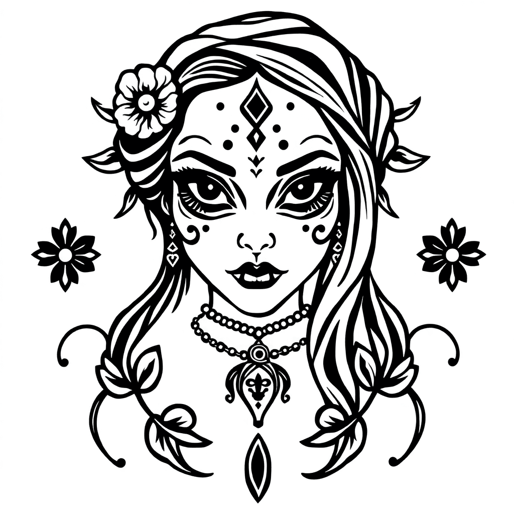 Hollow Eyed Gypsy Woman