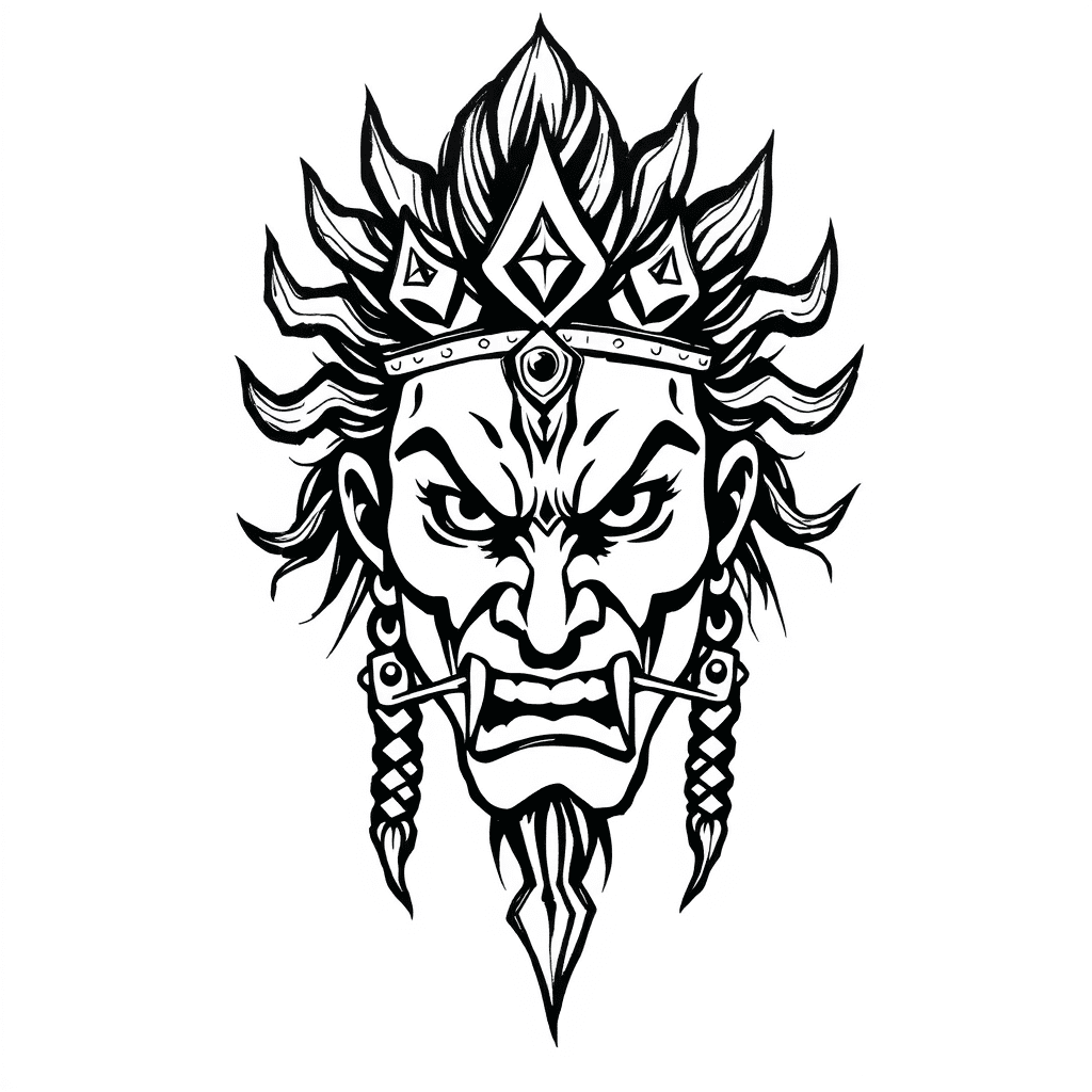 Mahadev Face With Aggression