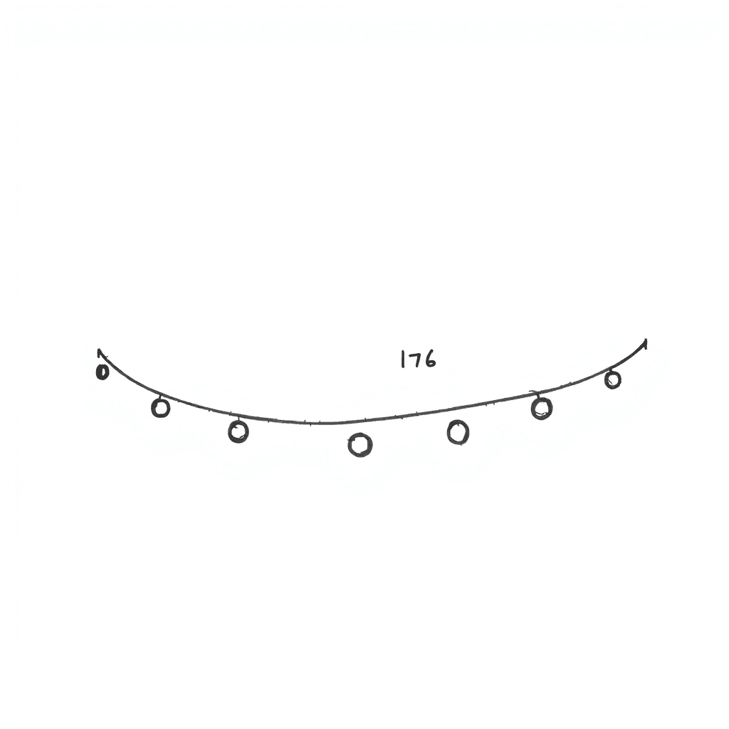 A Minimalist Bracelet Made Of Straight Lines Forming A Geometric Pattern With Small Circles Interspersed. The Date Will Be Integrated Into One Of The Circles, Maintaining A Clean And Simple Design.