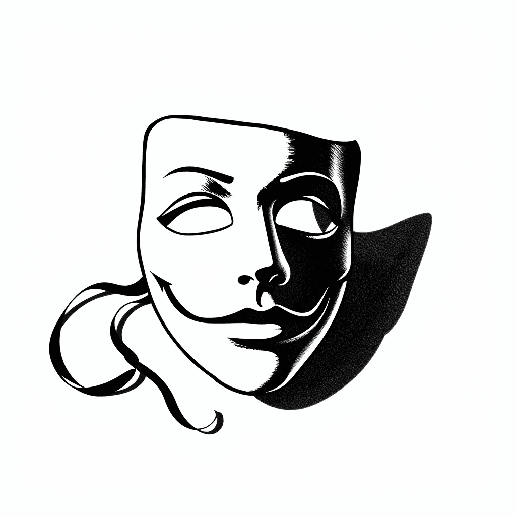 Shadow Of A Theater Mask