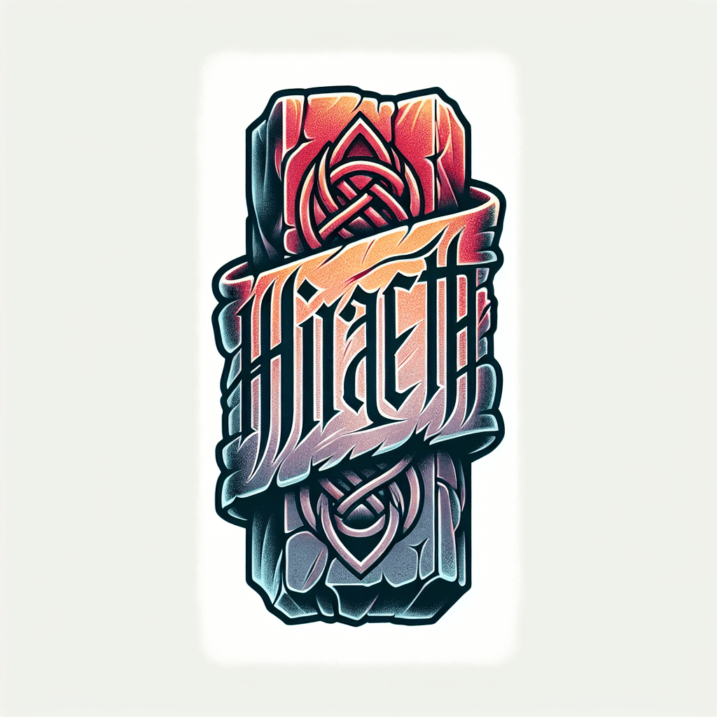 Stone Banner With The Word “hiraeth” Carved Into It