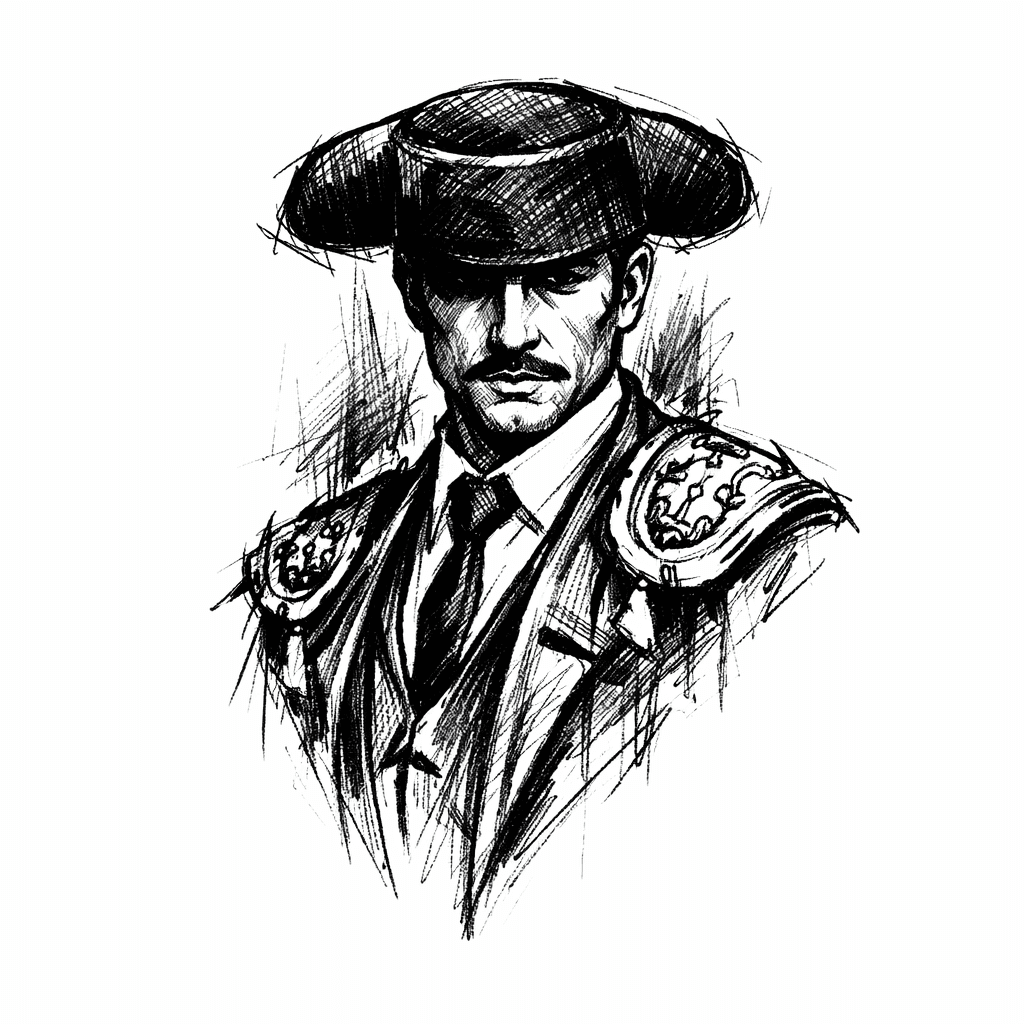 Man In A Suit With Torero Hat