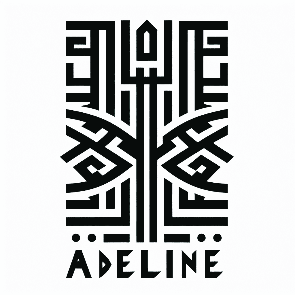 Ogham Script Of The Word Adeline