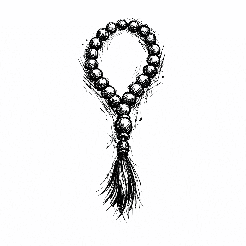 Sketch "Prayer Beads" Tattoo Design