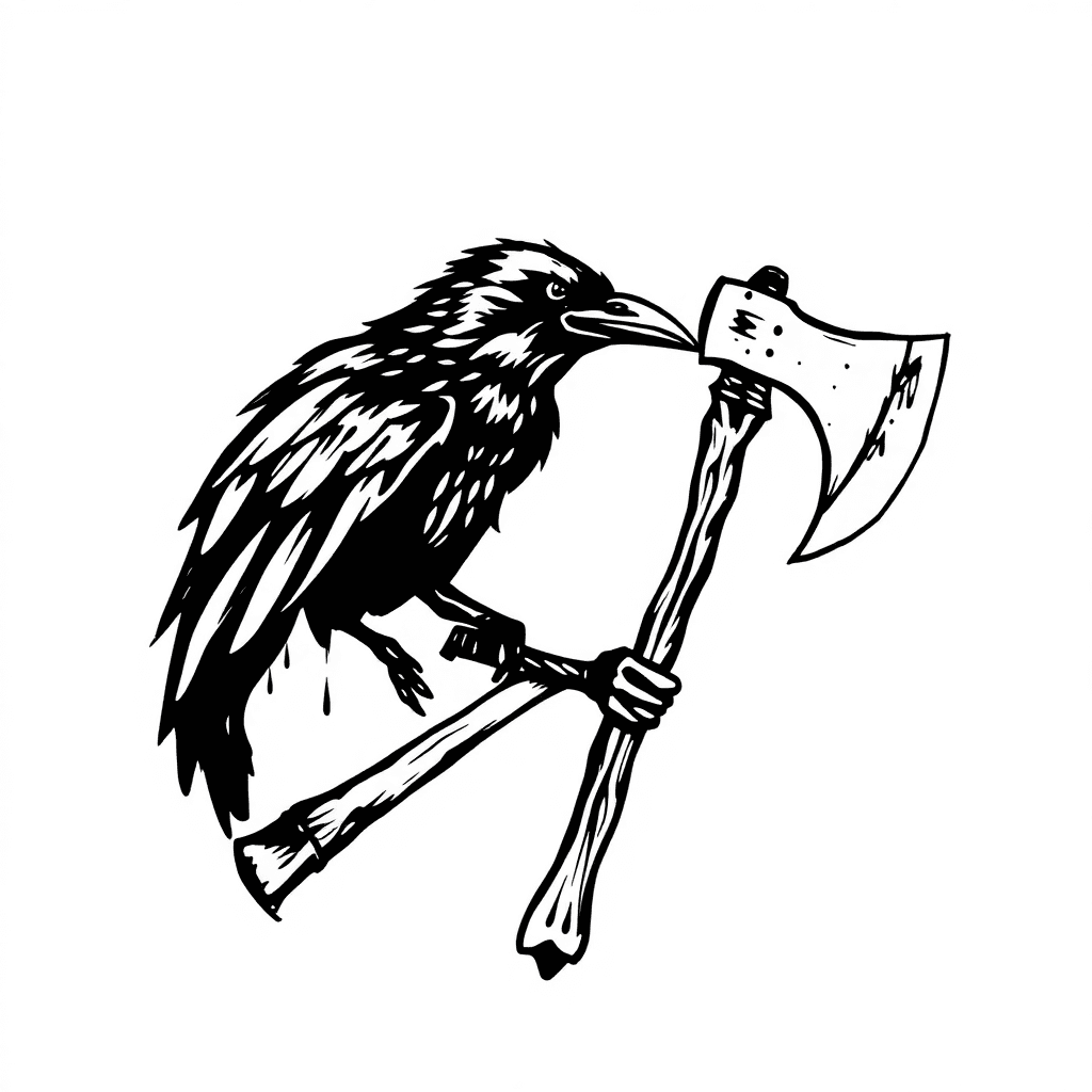 Raven And Axe