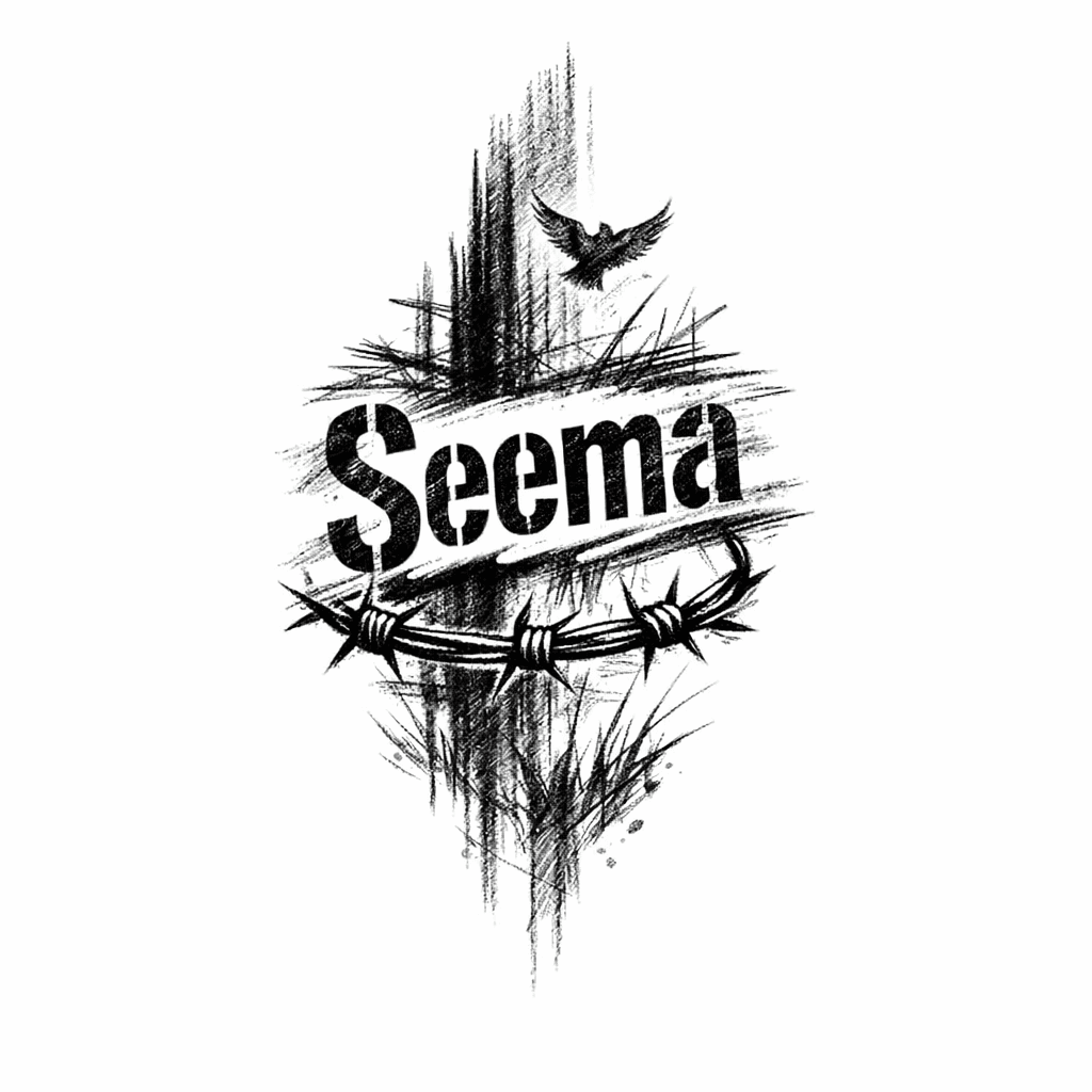 Wrist Tatto Seema Written On It