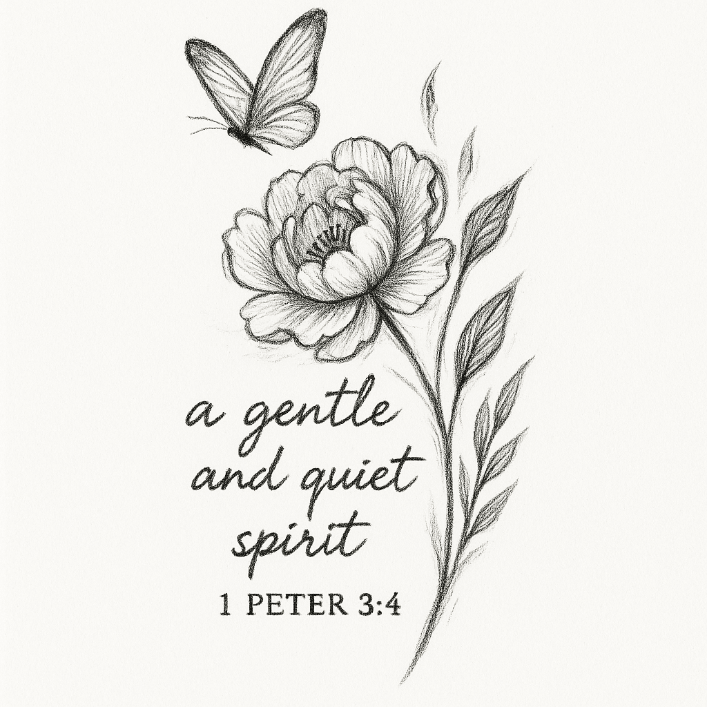 1 Peter 3:4 On The Ribs. Something Feminine, Simple, Unique. Things That Represent Inner Beauty.
