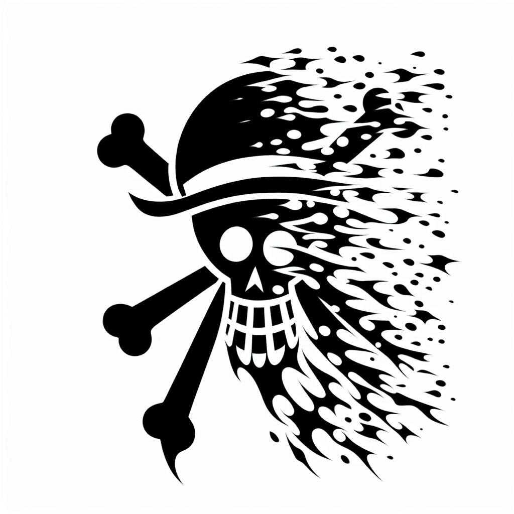 Whiteboards Jolly Roger Fading Away