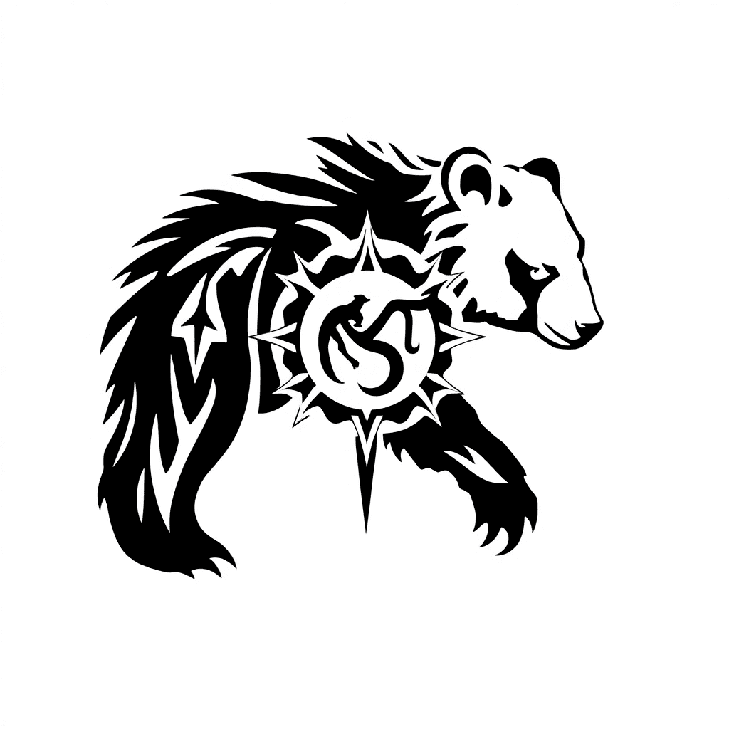 Bear With Capricorn Sign