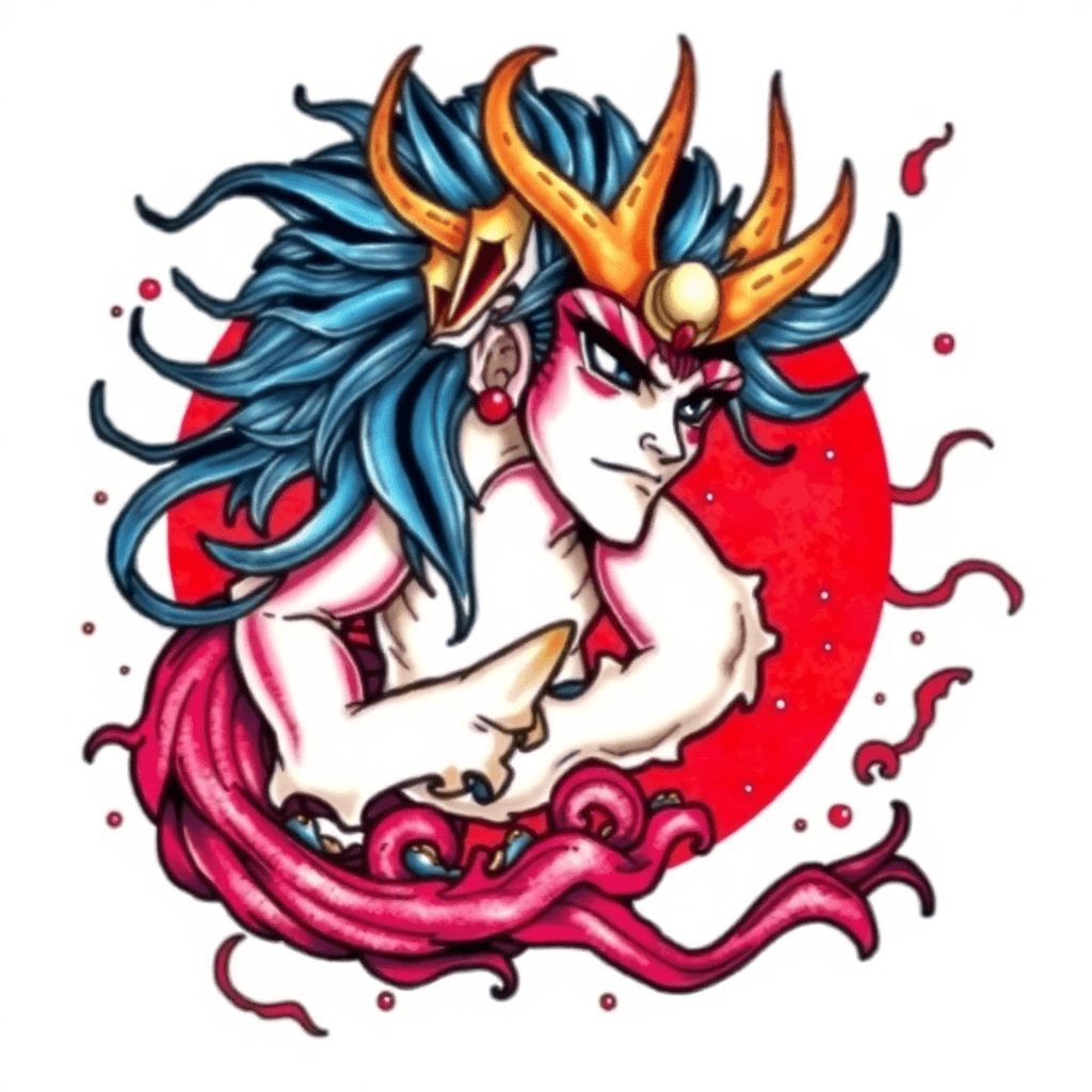 I Want An Master Hyperion From Yugioh In A Traditional Japanese Tattoo