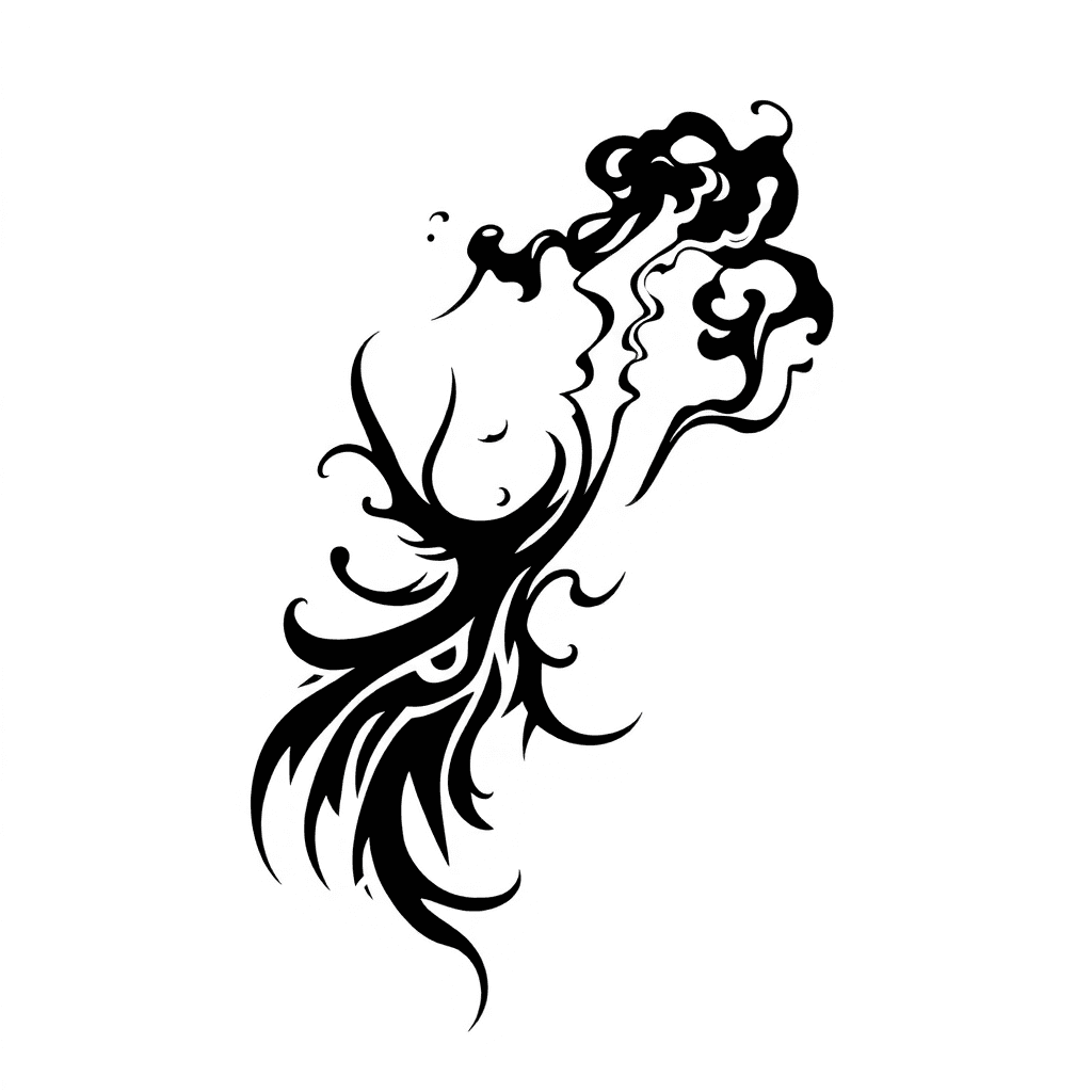 Lightening And Smoke With Ink Speaker