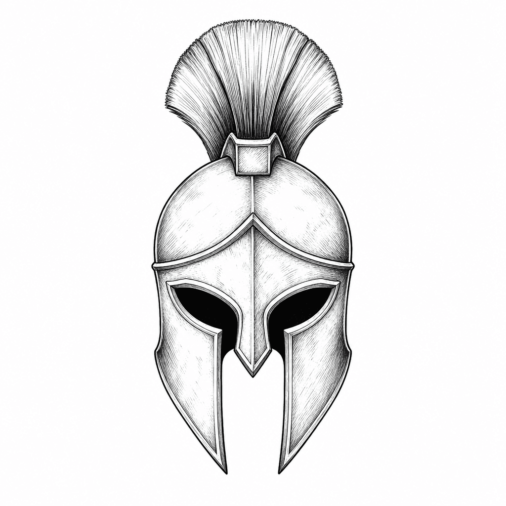 Spartan Helmet Front View