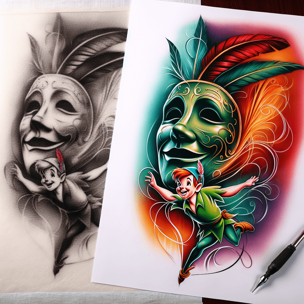 Theater Mask With Peter Pan