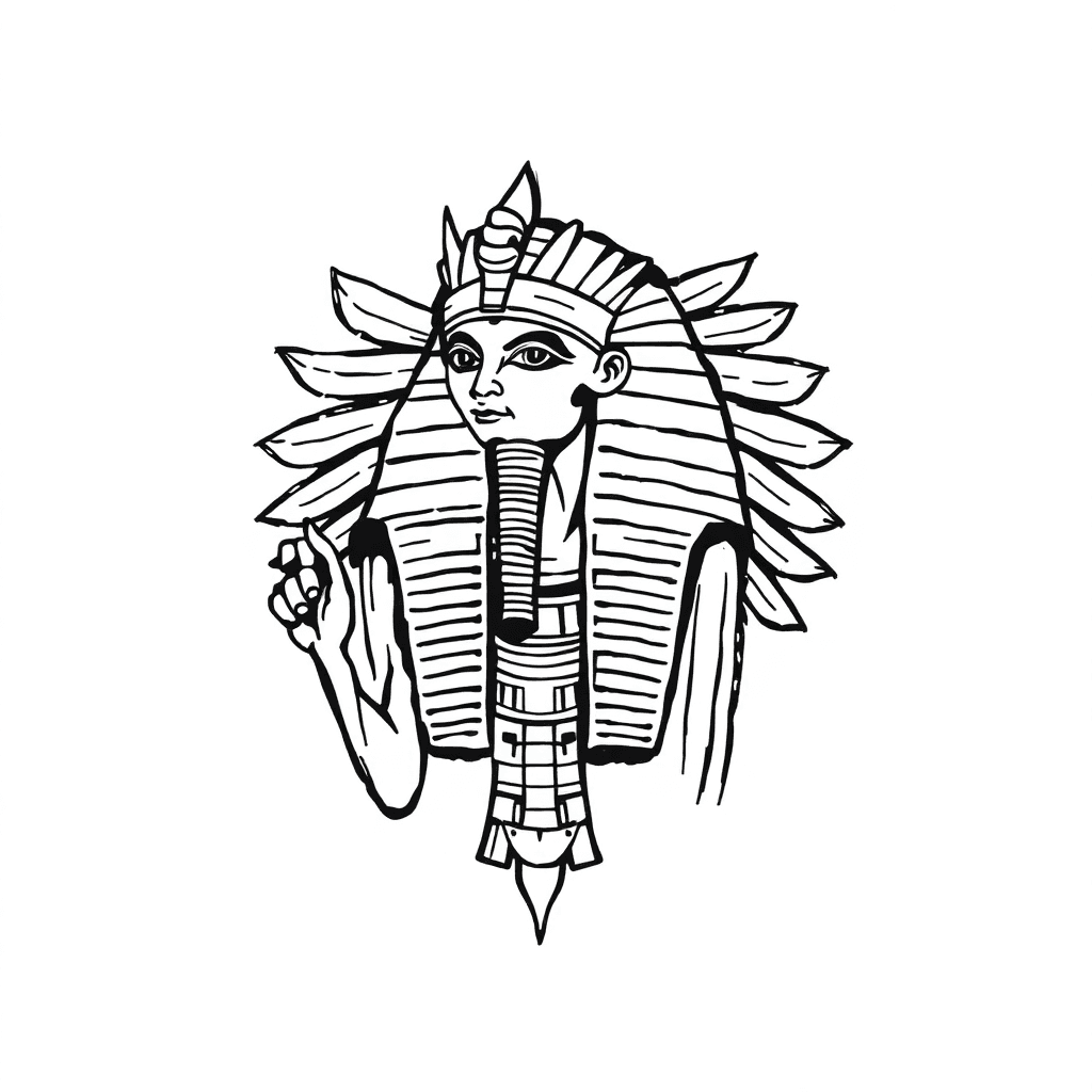 Egyptian God Horus Tattoo Black And White
