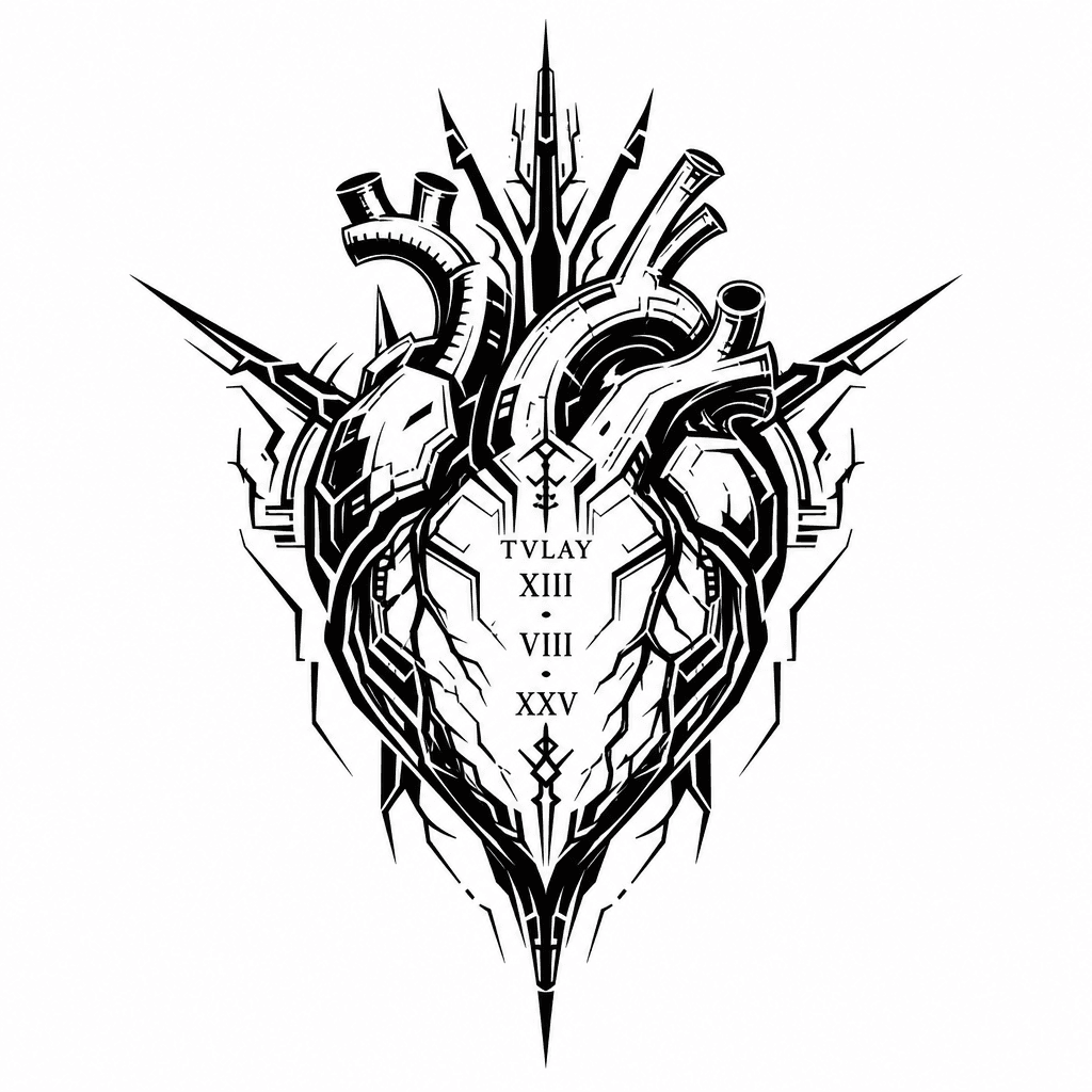 Buat Kan Gambar Jantung Tatto Dengan Tvlay Xiii-viii-xxv