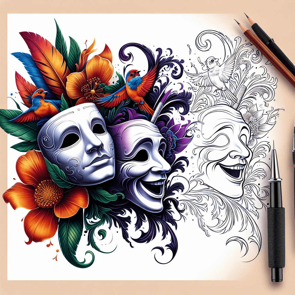 Realism Theater Mask With Peter Pan Theme