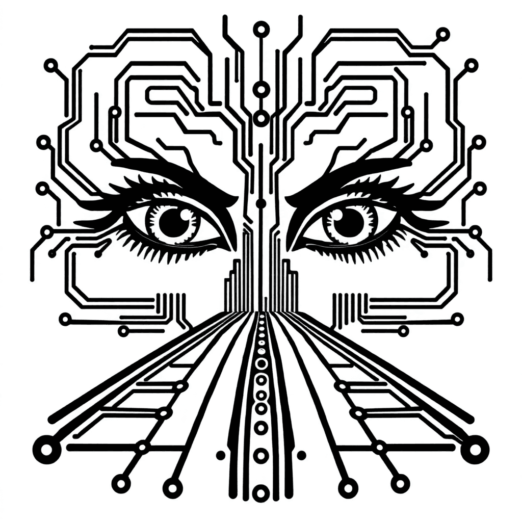 Eyes, Technology, Pcb Electonics Tracks