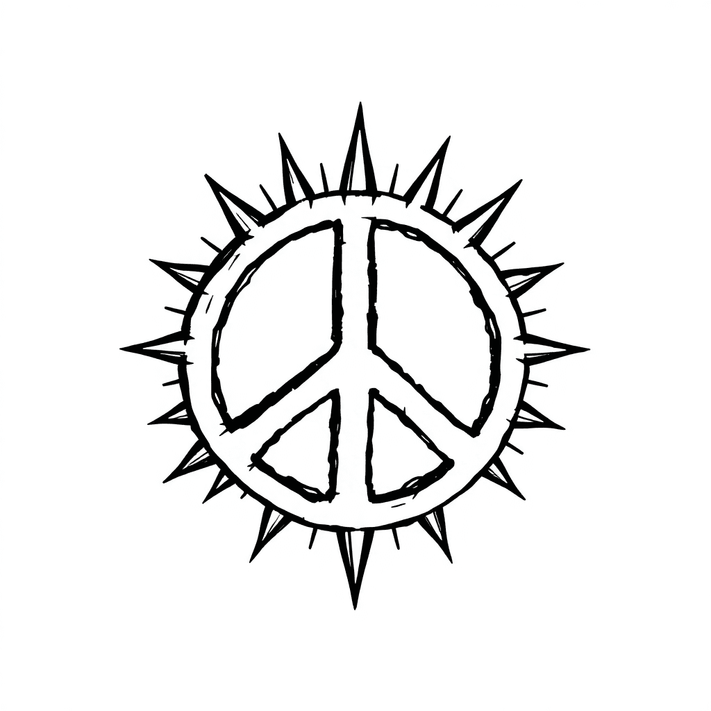 Sunshine Through 2d Peace Sign