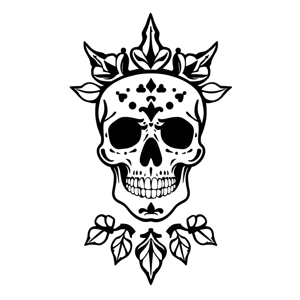 Trash Polka Mexican Skull
