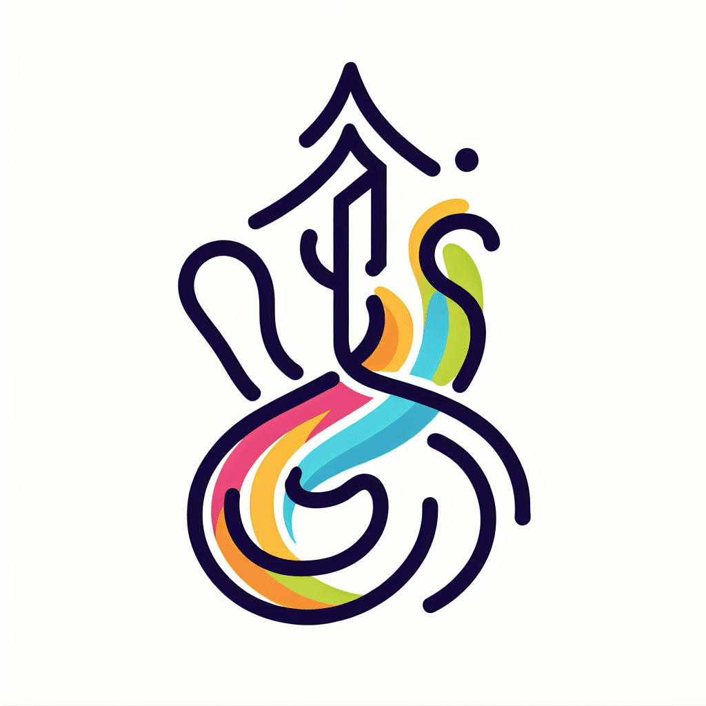 Single line "कवास वाणी" Tattoo Design