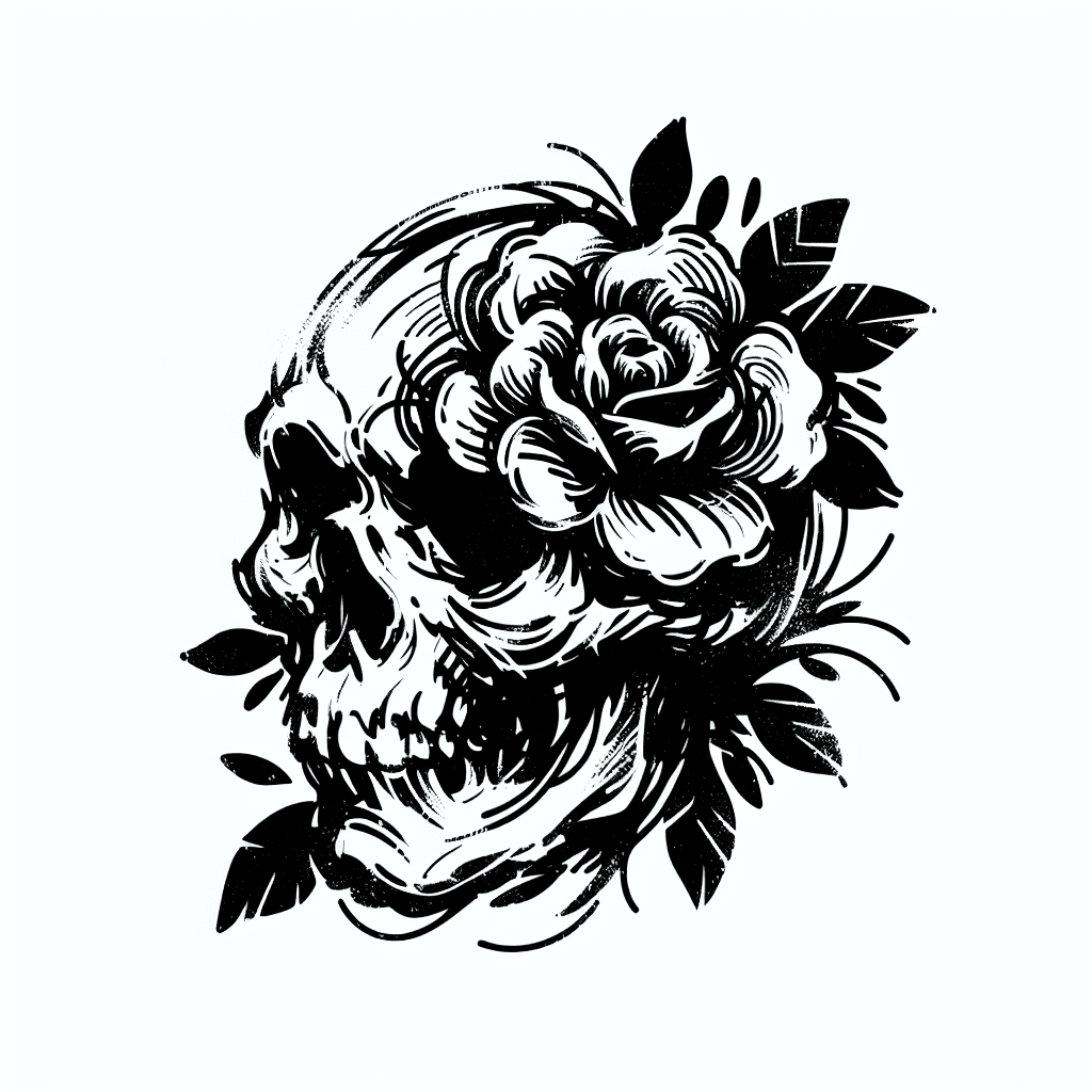 Marie Flower Skull