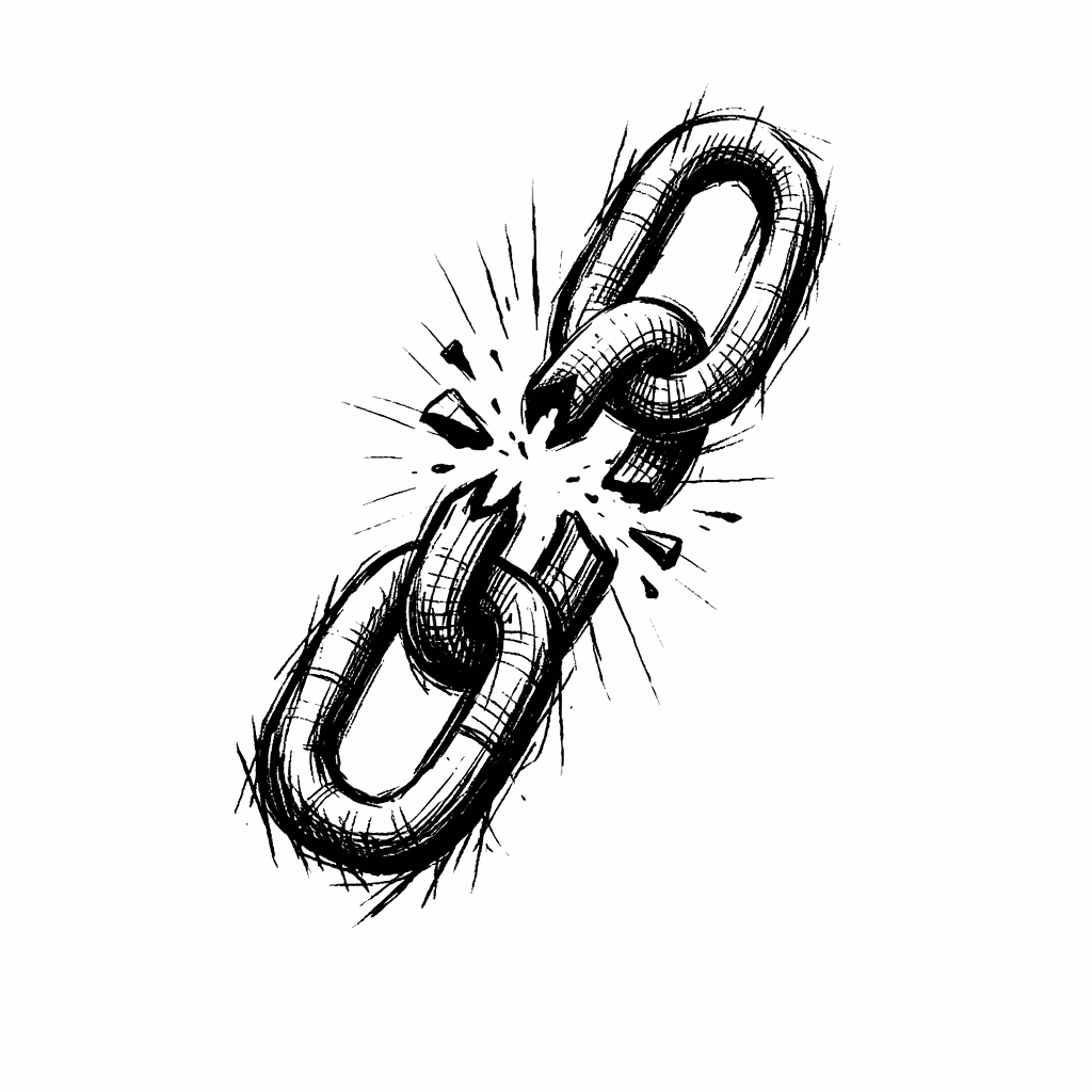 Sketch "Broken Chain Link" Tattoo Design